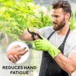 Premium Bypass Pruning Shears for your Garden - Heavy-Duty, Ultra Sharp Pruners w/ Soft Cushion Grip Handle Made with Japanese Grade High Carbon Steel - Perfectly Cutting Through Anything in Your Yard - Image 6