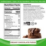 Orgain Organic Vegan Protein Powder, Creamy Chocolate Fudge - 21g of Plant Based Protein, Low Net Carbs, Non Dairy, Gluten Free, No Sugar Added, Soy Free, Kosher, Non-GMO, 2.03 Lb (Packaging May Vary) - Image 3