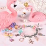 BDBKYWY Charm Bracelet Making Kit, Teen Girl Gifts Jewelry Making Kit, Unicorn/Mermaid Girl Toys Art Supplies Crafts for Girls Age 8-12 - Image 5