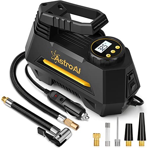 51hYX1gBMOL.jpg AstroAI Tire Inflator Portable Air Compressor Air Pump for Car Tires - Car Accessories, 12V DC Auto Tire Pump with… - Image 1