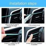 20 Pieces Car Air Conditioner Decoration Strip for Vent Outlet, Universal Waterproof Bendable Air Vent Outlet Trim Decoration, Suitable for Most Air Vent Outlet, Car Interior Accessories (Red) - Image 6