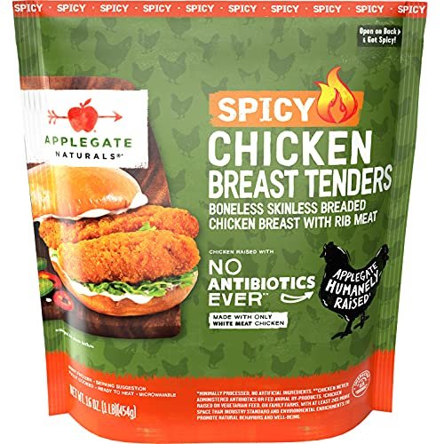 51kMnAxo7QL.jpg Applegate Natural Spicy Chicken Breast Tenders (Frozen) - Image 1