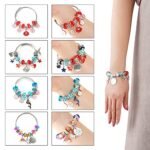 klmars Bracelet Making Craft Kit for Girls,Jewelry Making Supplies Beads Charms Bracelets for DIY Craft Gifts Toys for Teen Girls Age 4 5 6 7 8 9 10 12,Easter Basket Stuffers for Kids - Image 6