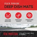 Motor Trend - 923-BK Black FlexTough Contour Liners-Deep Dish Heavy Duty Rubber Floor Mats for Car SUV Truck & Van-All… - Image 4