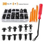 GOOACC 240PCS Bumper Retainer Clips Car Plastic Rivets Fasteners Push Retainer Kit Most Popular Sizes Auto Push Pin… - Image 3