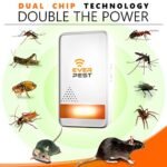 Ultrasonic Pest Repeller Plug in - Electronic Insect Control Defender - 2 Pack Spider Flea Rodent Mosquito Mouse Moth Roach Squirrel Scorpion Rat Bat Bee Wasp German - Image 3