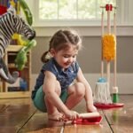 Melissa & Doug Let's Play House Dust! Sweep! Mop! 6 Piece Pretend Play Set - Toddler Toy Cleaning Set, Pretend Home Cleaning Play Set, Kids Broom And Mop Set For Ages 3+ - Image 3