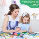 3 Pack Paint by Numbers for Kids Ages 8-12, Pre-Printed Acrylic Oil Painting, Includes (8x10, 8x9, 8x8 inch) Framed Canvas with 30 Acrylic Paint Pots, 5 Brushes for Kids, Art Supplies for Kids 9-12 - Image 6