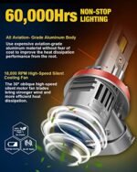 forenner Fahren 2023 Upgraded H11 LED Headlight Bulbs, 24000LM 600% Brighter 1:1 Size Wireless H9 H8 Headlight Bulbs, 6500K Cool White Canbus LED Bulb, Plug and Play Halogen Replacement, Pack of 2 - Image 6