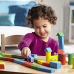 Melissa & Doug Wooden Building Set - 100 Blocks in 4 Colors and 9 Shapes - Image 6