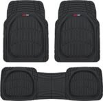 Motor Trend - 923-BK Black FlexTough Contour Liners-Deep Dish Heavy Duty Rubber Floor Mats for Car SUV Truck & Van-All…