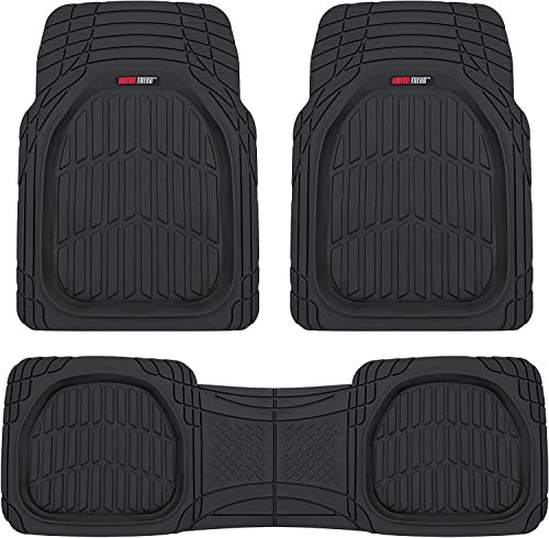 51wqjXHri7L.jpg Motor Trend - 923-BK Black FlexTough Contour Liners-Deep Dish Heavy Duty Rubber Floor Mats for Car SUV Truck & Van-All… - Image 1
