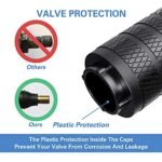 CKAuto Tire Valve Stem Caps, Black, 4 pcs/Pack, Anodized Aluminum Tire Valve Cap Set, Corrosion Resistant, Universal Stem Covers for Cars Trucks Motorcycles SUVs and Bikes - Image 4