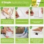 Samsali Ginger Foot Pads, 50 Pack, Ginger Bamboo Foot Pads, Upgraded Ginger Patches for Better Sleep, Rapid Foot Care, Foot Pads for Women and Men Foot Care, 50 Pack - Image 5