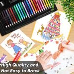 Soucolor Art Supplies, Drawing Set Art Kits with Trifold Easel, 2 Drawing Pad, 1 Coloring Book, Crayons, Pastels, Watercolors, Pencils, Arts and Crafts Gifts Case for Kids Girls Boys Teens Beginners - Image 5