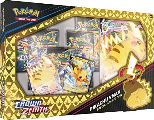 61SBFL2q6gL.jpg Pokemon TCG: Crown Zenith Special Collection - Pikachu VMAX - Image 1