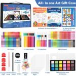 Soucolor Art Supplies, Drawing Set Art Kits with Trifold Easel, 2 Drawing Pad, 1 Coloring Book, Crayons, Pastels, Watercolors, Pencils, Arts and Crafts Gifts Case for Kids Girls Boys Teens Beginners - Image 3