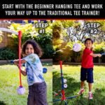 Franklin Sports Grow-with-Me Kids Baseball Batting Tee + Stand Set for Youth + Toddlers - Toy Baseball, Softball + Teeball Hitting Tee Set for Boys + Girls - Image 5