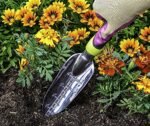 Edward Tools Transplanter Trowel - Bend Proof and Rust Proof Aluminum - Most Comfortable Transplanter with Ergo Handle - Engraved Depth Guide - Image 3